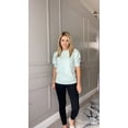 thumbnail image 5 of Sherrylily Spring Women Puff Short Sleeve Sweater Tops Crew Neck Casual Blouses, 5 of 6