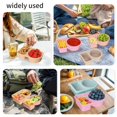 thumbnail image 3 of YIEMEEN Silicones Food Container Leakproof Sealing Lunch Boxes for Travel Picnics, 3 of 8