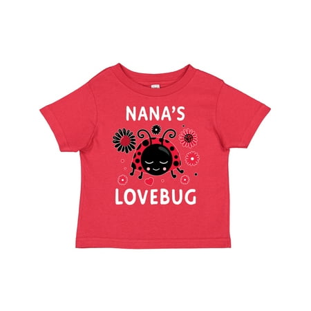 

Inktastic Valentine s Day Nana s Lovebug Gift Toddler Boy or Toddler Girl T-Shirt