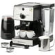 thumbnail image 1 of 7 Pc All-In-One Espresso Machine & Cappuccino Maker Barista Bundle Set w/Built-In Steamer & Frother (Inc: Coffee Bean Grinder, Portafilter, Milk Frothing Cup, Spoon/Tamper & 2 Cups), Stainless Steel, 1 of 5
