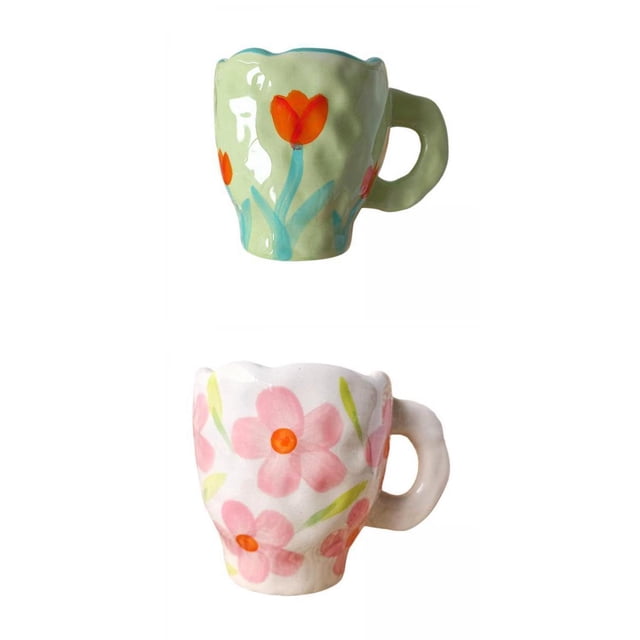 2 tazas cerámica, tazas de , , leche, tazas de agua perfecl Tazas de café de cerámica