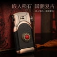 thumbnail image 3 of Kerosene lighter, Top Metal Pocket Lighter Daily Use, Sold Without Fuel.,SKU01017-红古铜拉丝, 3 of 8