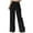 Black, variant on Wyobmus Women's Dress Pants Solid Color Versatile Straight Leg High Waist Baggy Suit Trousers Black