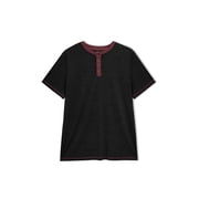 GENTS BLISS Henley Men Shirts Short Sleeve T shirts for Men Crew Neck Color Block Men Shirts