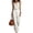 White #5, variant on KDDYLITQ Jumpsuits for Women Dressy Cotton Linen Neck Backless Sleeveless Overalls Elastic Waist Flowy Wide Leg Casual Vocation Rompers Navy S