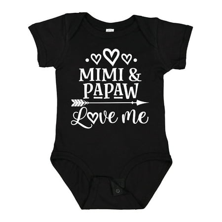 

Inktastic Mimi and Papaw Grandchild Gift Baby Boy or Baby Girl Bodysuit