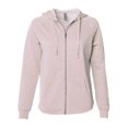 thumbnail image 1 of Independent Trading B03076306 Sweat à Capuche à Fermeture à Glissière pour Femmes California Wave Wash, Blush - Extra Grand, 1 of 1