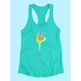 thumbnail image 3 of Colorful Yoga Racerback Tank Women -SPIdeals Designs, Female x-Small, 3 of 4