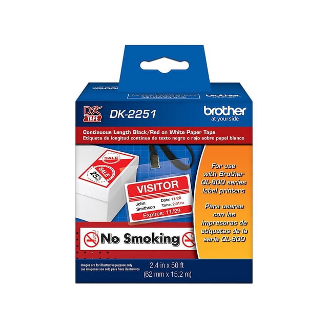 Rollo de etiquetas Brother Zebra DK2251