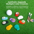 thumbnail image 6 of ABCISI Golf Hat Clip Ball Marker Holder, 4 Pack Silicone with Strong Magnetic Attach to Pocket Cap Edge Gifts for Golfers Men Women (Black&Blue), 6 of 7