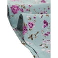 thumbnail image 6 of INSPIRE CHIC Women's Wear to Work Choker Belted Keyhole V Neck Floral Dress Powder Blue XS, 6 of 6