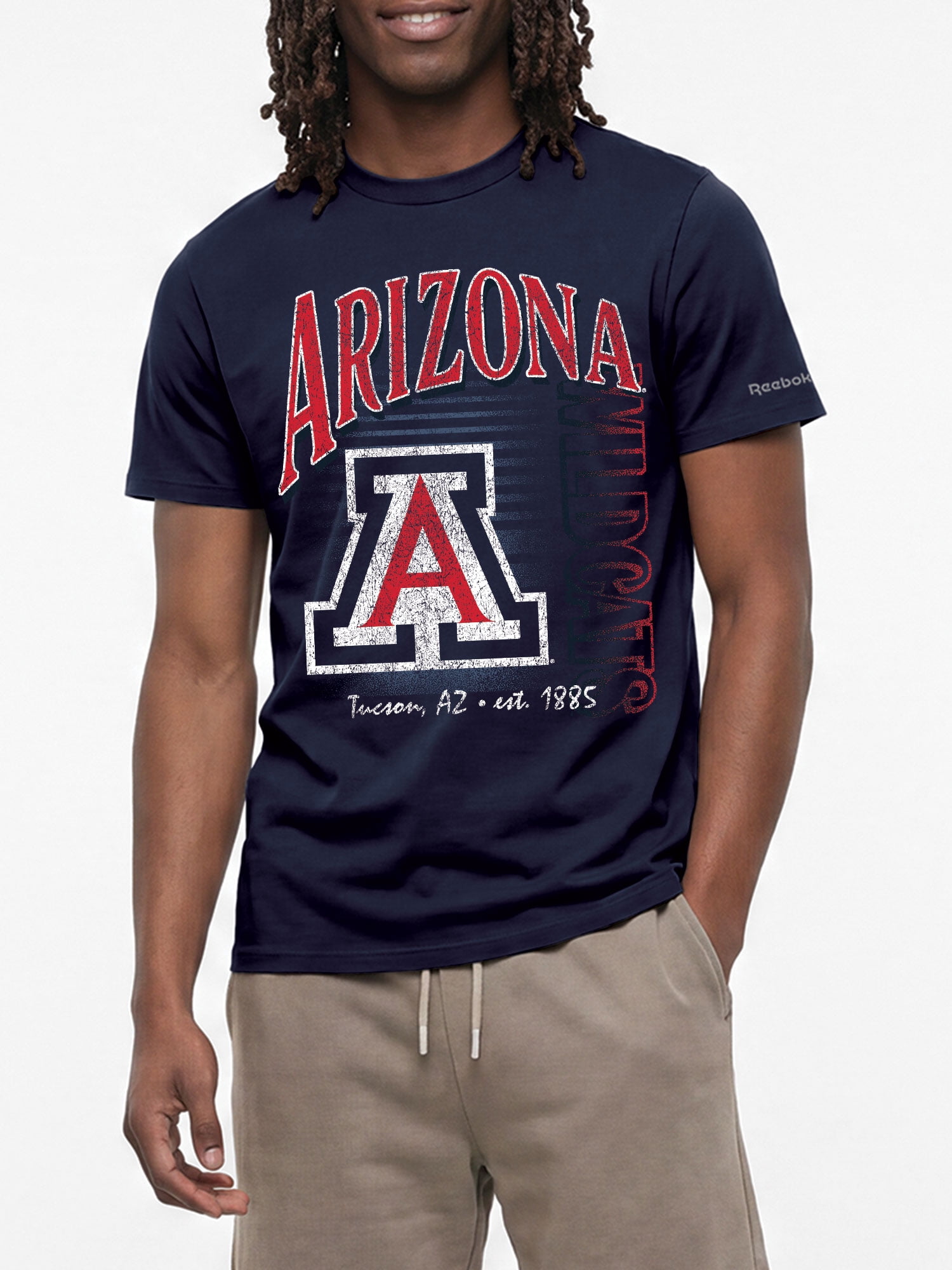 Arizona Wildcats Reebok Mens Crew Neck Short Sleeve T-Shirt