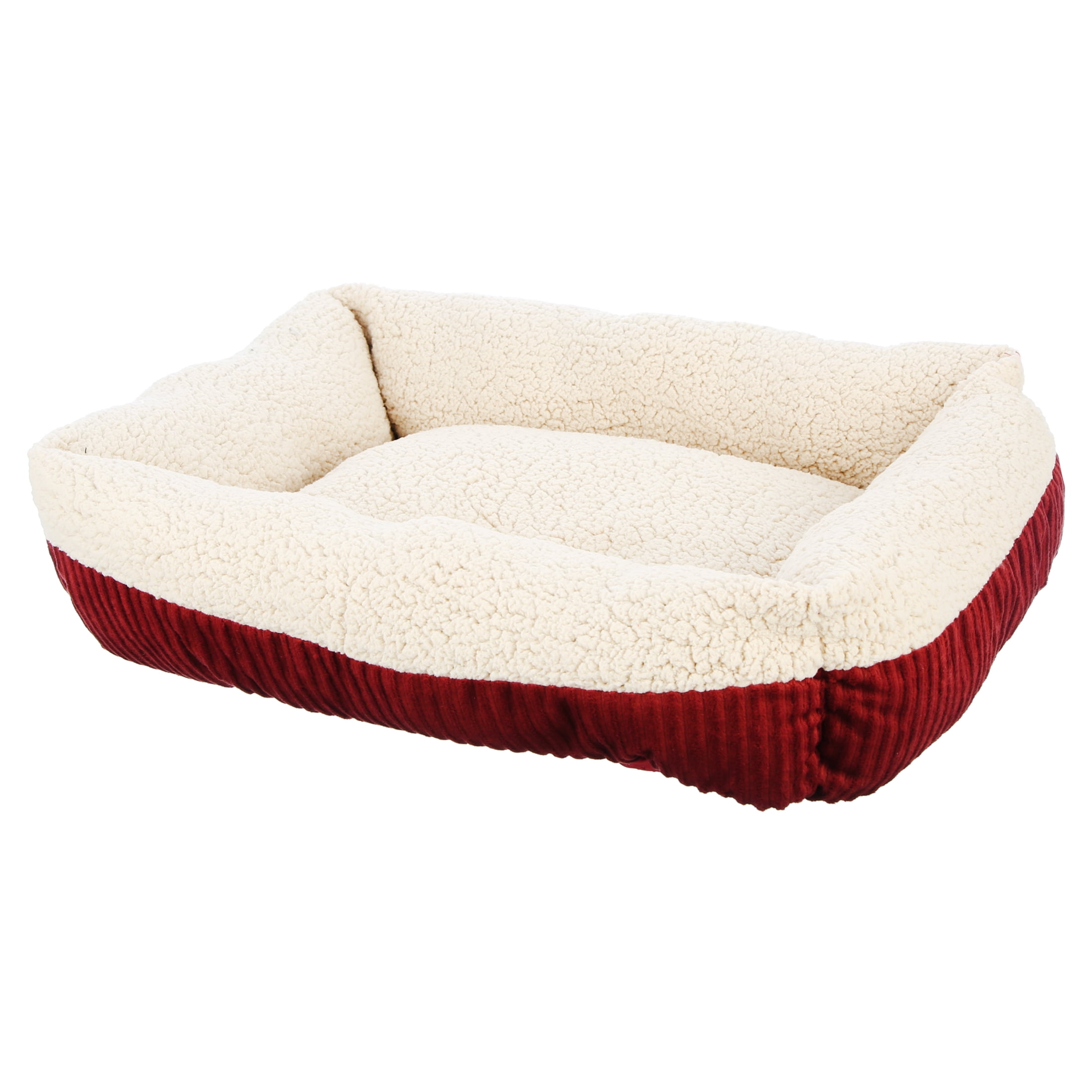 Aspen Pet Rectangular Pet Cat Bed, Red - Walmart.com