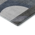 thumbnail image 3 of Addison Rugs Mayfield Premium Machine Washable Transitional Mid Century Gray Rectangle Rug, 9' X 12' Machine Washable Transitional Mid Century Gray Oversized Sherpa Throw Blanket, 3 of 7