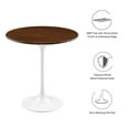 thumbnail image 6 of Modway Lippa 20" Round Wood Grain Side Table in White Walnut, 6 of 7