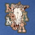 thumbnail image 6 of Wild Bobby Western Ma Steer Pink And Grey Distressed Pop Culture Women Tri-Blend Racerback Tank Top, Vintage Royal, Medium, 6 of 6
