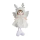 thumbnail image 1 of Fairy Presents Tree Hanging Pendant Antler Pearl Collar Christmas Angel Pendant Plush Angel Doll Hanging Ornament for Xmas Party（whith）, 1 of 5