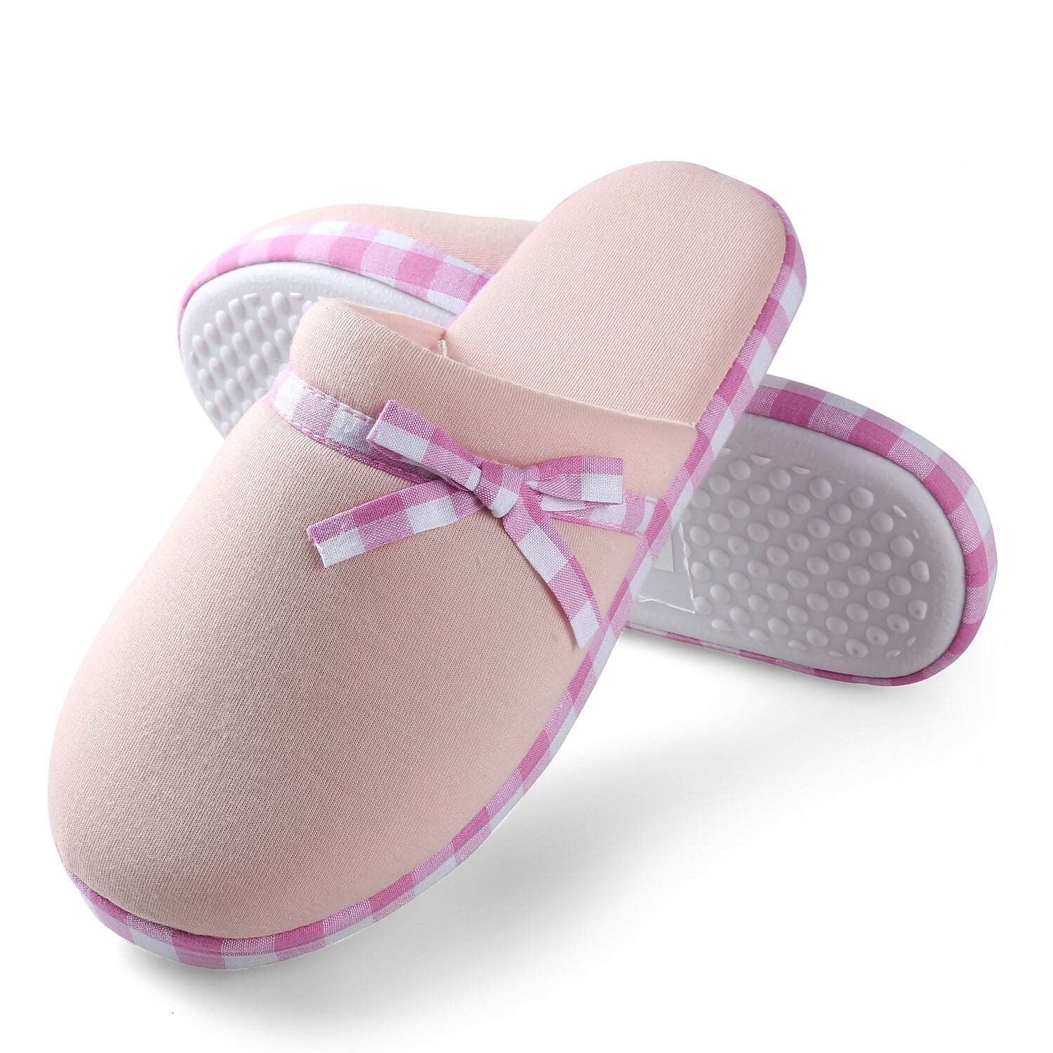 Aerusi Women's Checker Slide Indoor Slippers