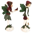 thumbnail image 3 of Design Toscano Santa s Victorian Holly Christmas Elves Statue Set of Two, 3 of 7