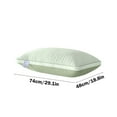 thumbnail image 3 of Hotel Quality Bed Pillow for Sleeping | Breathable Fiber Filled Pillow with Cool Ventilation | Standard Size 48x74cm | Pack of 1 | Gray, Pink, Green, White, 3 of 6