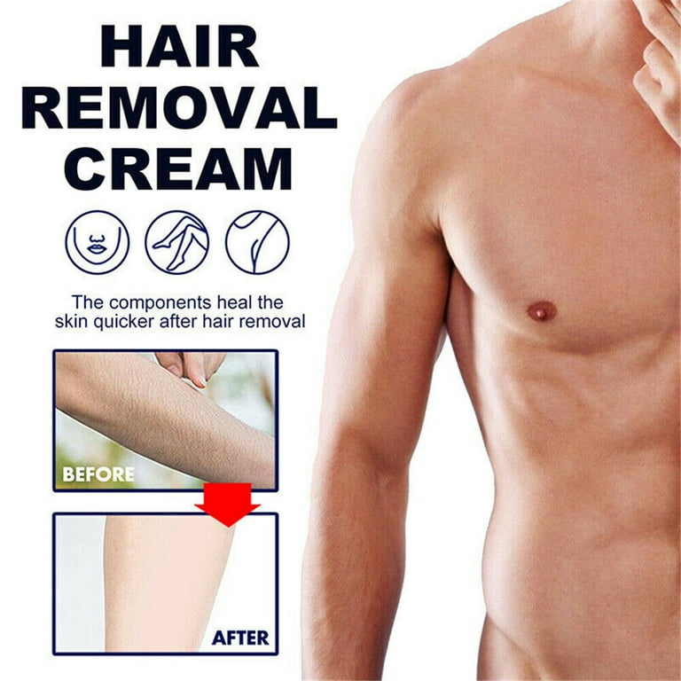 Hair Removal Cream for Men Leg Pubic Bikini Hair Removal Premium Depilatory Cream Skin Friendly Painless Flawless Hair Remover Cream