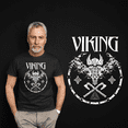 thumbnail image 4 of Viking Shirts for Men - Norse Mythology Odin Valkyrie Valhalla Vikings Raven Thor Nordic Graphic Tees for Men, 4 of 9