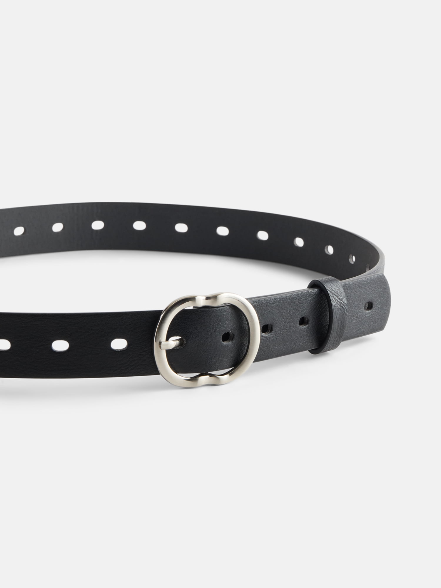 No Boundaries Slotted Perforated Belt, Women's, Black