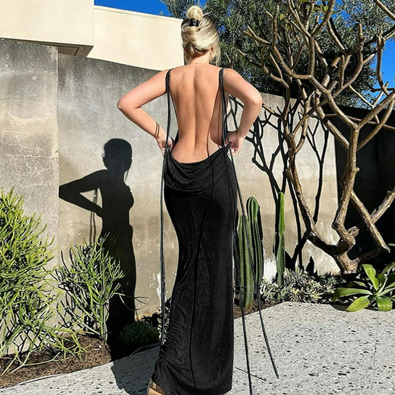 Backless holiday dresses hot sale
