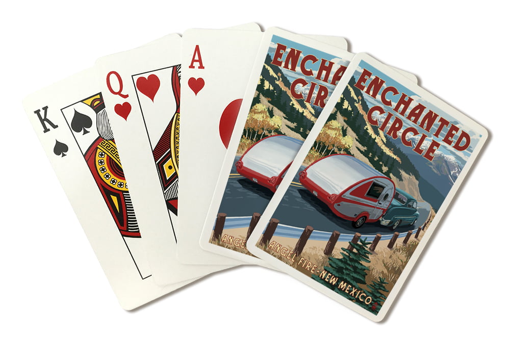 Angel Fire, New Mexico, Enchanted Circle, Fall Retro Camper, Lantern Press,  Premium Playing Cards, 52 Card Deck with Jokers, USA Made - Walmart.com