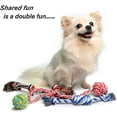 thumbnail image 3 of Fida Dog Rope Toys 4 Pack, Sturdy Cotton Chew Tug Ropes Indoor/Outdoor, Exercise Interactive Tug of War Toys Set for Boredom Small-Meidum Dogs, 3 of 6