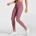 thumbnail image 2 of Pantalones de yoga para correr con cintura elástica para mujer S7001 Leggings adelgazantes de cintura doble Bolsillo para el sudor que absorbe la humedad, 2 of 5