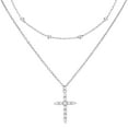 thumbnail image 6 of SKQIT Layered Cross Necklace for Women,14K Gold Plated Plated Choker Necklaces for Women Stack Simple Cross Pendant Necklaces Jewelry for Women Trendy, 6 of 6