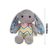 thumbnail image 3 of Peluche de conejo rayado de Pascua, juguete para niña durmiendo en la cama, almohada de tela, muñeco, regalo navideño, huevos de Pascua, almohada, respaldo de sofá, muñeco de peluche de algodón, 3 of 6