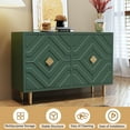 thumbnail image 5 of CBJCBJ 48" Modern Accent Sideboard Buffet Cabinet with 4 Doors & Shelves, Credenza for Living Room Storage,Green, 5 of 10