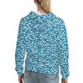 thumbnail image 7 of Sikiie Beautiful Floral Women's Casual Hoodies Long Sleeve Lightweight Pullover Tops Loose Sweatshirt-X-Large, 7 of 7