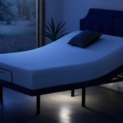 Lucid Premium Steel Adjustable Bed Base with Zero Clearance, Queen