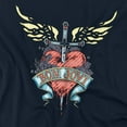 thumbnail image 2 of Bon Jovi Daggered Women's T Shirt, Navy, Large, 2 of 6