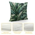thumbnail image 4 of GOSMITH  Tropical Leaves Throw Pillow Covers Green Palm Leaf Decorative Pillows Cushion Cases for Couch Sofa Bed Home Decor, 4 of 5