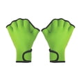 thumbnail image 1 of Guantes de natación con membrana, guantes de buceo, guantes acuáticos para buceo, surf, piscina y ejercicio. Verde, 1 of 9
