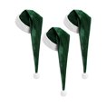 thumbnail image 1 of wonima02 3 Pcs Christmas Santa Hat for Adults with Plush Brim Thicken Unisex Velvet Classic Xmas Holiday New Year Party, 1 of 1