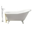 thumbnail image 2 of Cast Iron Tub, Faucet and Tray Set 60" RH5120CH-GLD-140, 2 of 3
