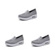 thumbnail image 1 of Minnieouse Fly Weave Mujer Mocasines Zapato Ligero Cómodo Duradero Primavera Pisos Plataformas Zapatos Casual Hollow Out Zapatos Gris Type1 NO1, 1 of 6