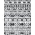 thumbnail image 3 of 5x7 Water Resistant, Indoor Outdoor Rugs for Patios, Front Door Entry, Entryway, Deck, Porch, Balcony | Outside Area Rug for Patio | Charcoal, Stripe | Size: 5' x 6'11'', 3 of 8