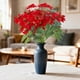 thumbnail image 1 of Ramo de flores artificiales navideñas rojas | Arreglo floral de plástico artificial de 30 x 30 cm para decoración navideña y centros de mesa, 1 of 5