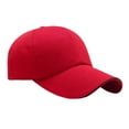 thumbnail image 3 of 1 gorra de béisbol moderna para exteriores, transpirable, deportiva, clásica, con visera para hombre (roja)., 3 of 6