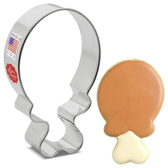 Turkey Leg Cookie Cutter, 3.8" Made in USA by Ann Clark