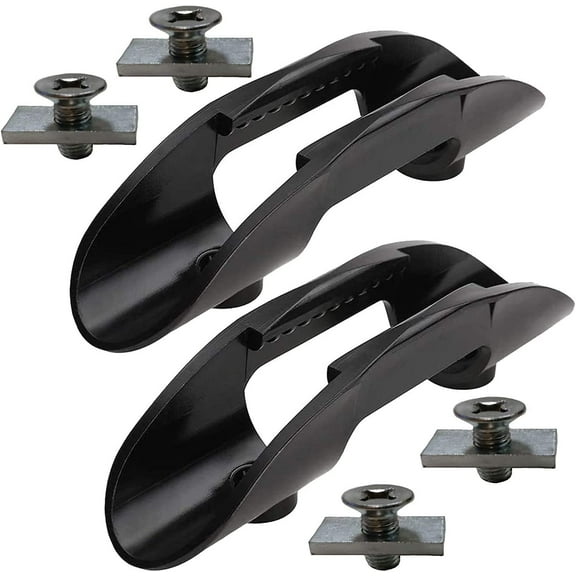 Pmsanzay Paddle Holder Kayak Paddle Clip Fishing Net Clip with Hardware, Track Mount - (Pack of 2) - No Track, No Paddle