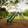 thumbnail image 3 of Lifetime Kid's Outdoor Climb & Slide Swing Set with Belt Swings and Trapeze Bar (91142), 3 of 12