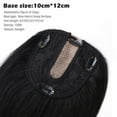 thumbnail image 5 of Benehair 100% Real Remy Human Hair Extensions Clip In Topper Toupee Hairpiece Silk Base for Women Hair Loss 12cm*10cm US, 5 of 12