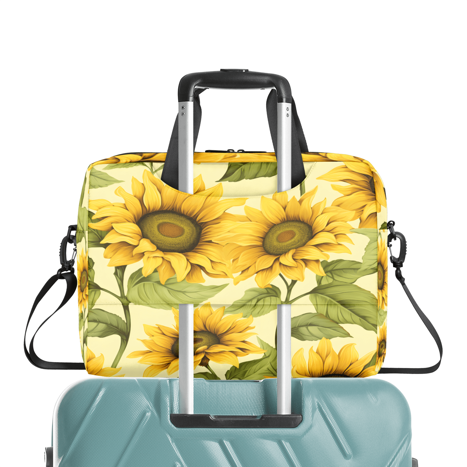 Herdesigns Sunflower Laptop Bag for Women Men, Computer Case Briefcase Messenger Bags, 15-15.6 inch Laptop Sleeve Shoulder Bag